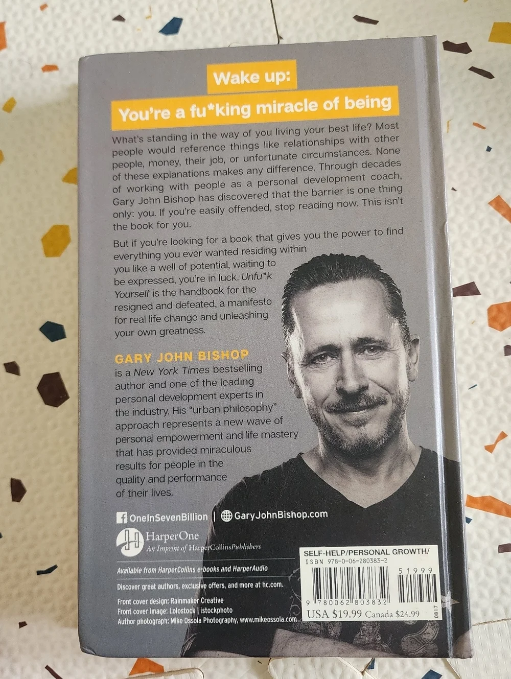 Unfu*k Yourself By Gary John Bishop Book Like New